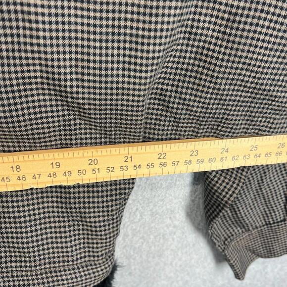 Andorine Luxury Girls Feather Trim Check Oversized Dolman Sleeve Shirt Size 10A - Picture 7 of 9